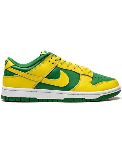 Nike Dunk Low Leather Low-top Sneakers - Yellow