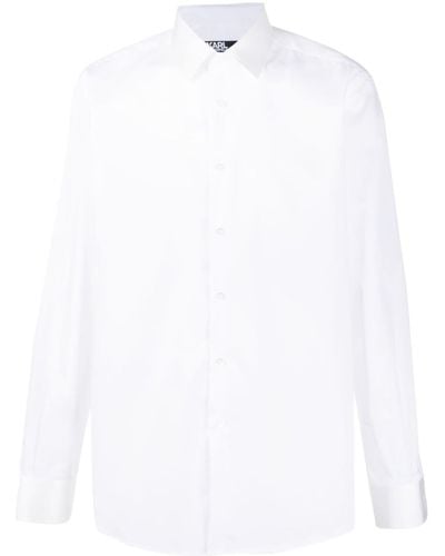 Karl Lagerfeld Long-sleeve Cotton Shirt - White