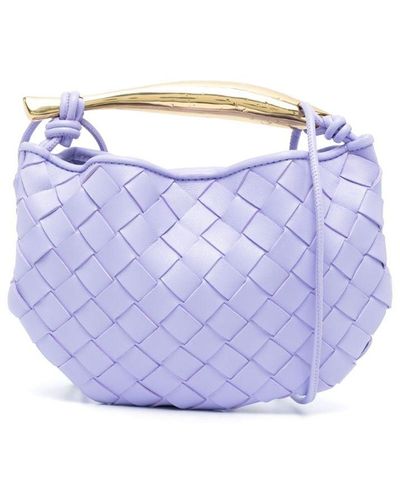 Bottega Veneta Sardine Leather Mini Bag - Purple