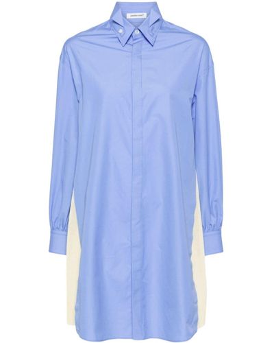 Undercover Paneled Cotton Shirt - Blue