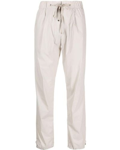 Herno Logo-plaque Tapered Pants - Natural