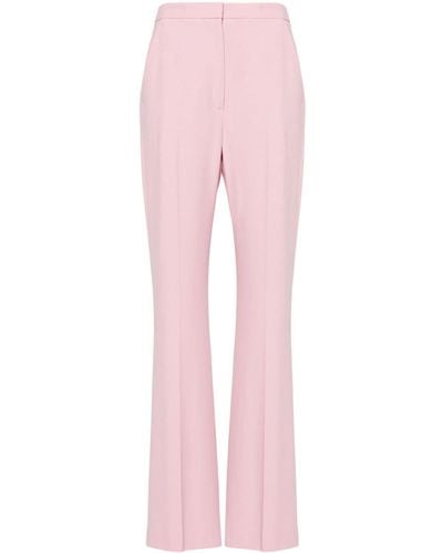 Alexander McQueen High-waist Flared Trousers - Pink