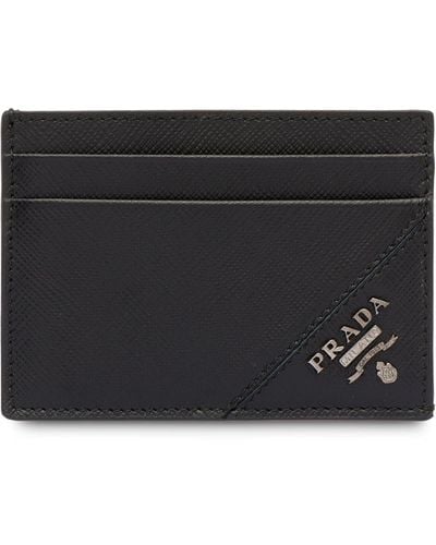 Prada Saffiano Card Holder - Black