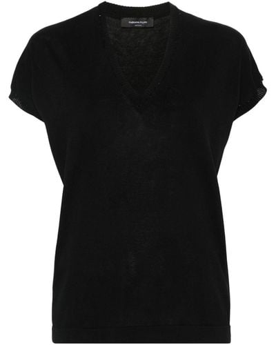 Fabiana Filippi Sequin-detailing Knitted Top - Black