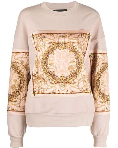 Philipp Plein New Baroque Cotton Sweatshirt - Multicolor
