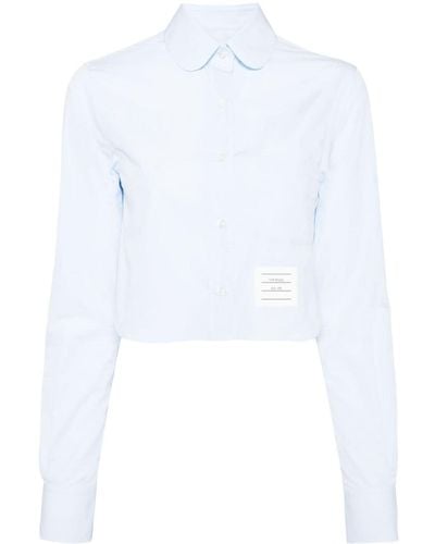 Thom Browne Cropped Blouse - Wit