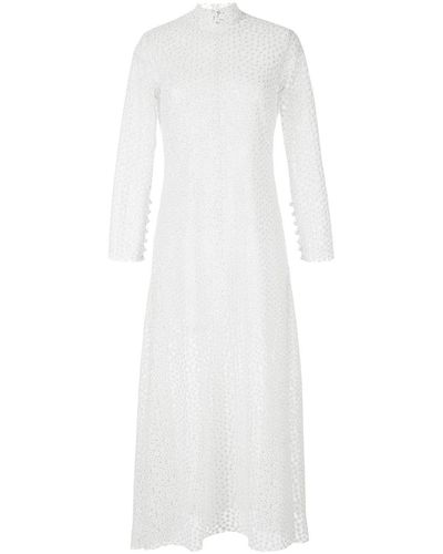 Macgraw Vestido New Lyrical con diseño bordado - Blanco