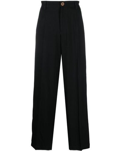 Versace Striped-detailing Pants - Black