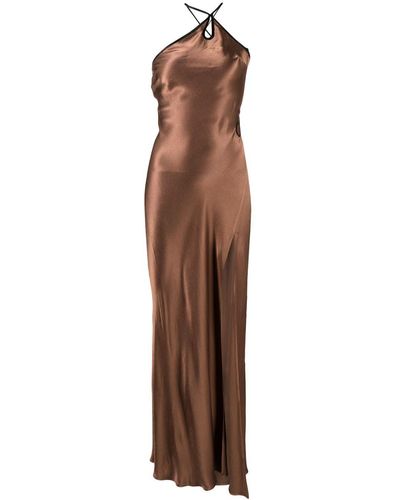 Bec & Bridge Kehlani Asymmetric One-shoulder Dress - Brown