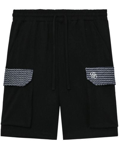 FIVE CM Cotton Cargo Shorts - Black