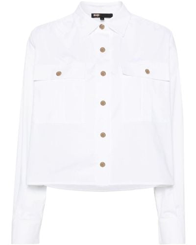 Maje Cotton-poplin Shirt - White