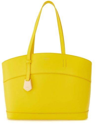 Ferragamo Charming Leather Tote Bag - Yellow