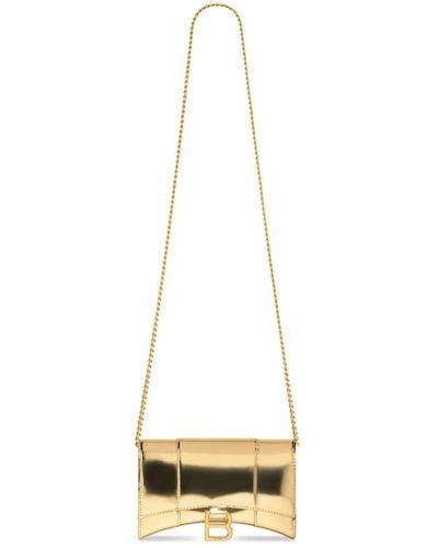 Balenciaga Hourglass Leather Wallet - Metallic