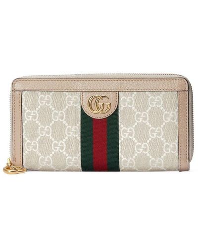 Gucci オフィディア ファスナー財布 - ナチュラル