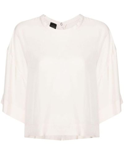 Pinko Bluse mit U-Boot-Ausschnitt - Weiß