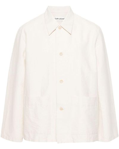 Our Legacy Haven shirt jacket - Weiß