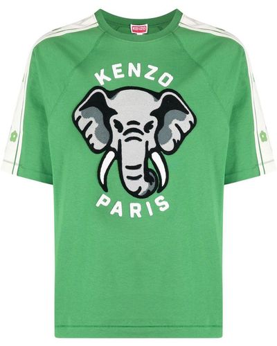 KENZO エレファントモチーフ Tシャツ - グリーン