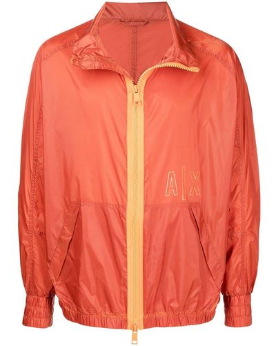 Armani Exchange Veste à fermeture zippée - Orange