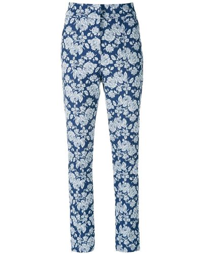 Olympiah Pantalon Estrelada à coupe droite - Bleu