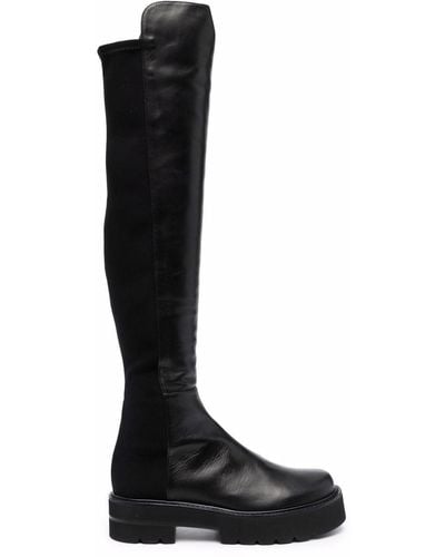 Stuart Weitzman Knee-high Flat Boots - Black