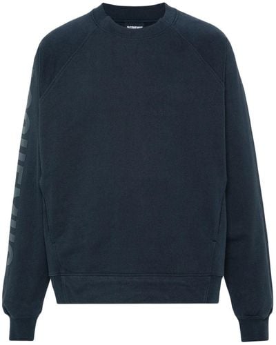 Jacquemus Les Classiquesコレクション ネイビー Le Sweatshirt Typo スウェットシャツ - ブルー