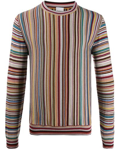 Paul Smith Signature Stripe Jacquard Wool Sweater - Multicolour