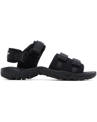 Comme des Garçons Logo-appliqué Touch-strap Sandals - Black