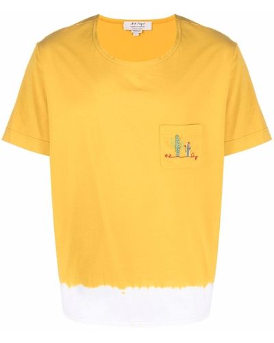 Nick Fouquet T-shirt con ricamo - Giallo