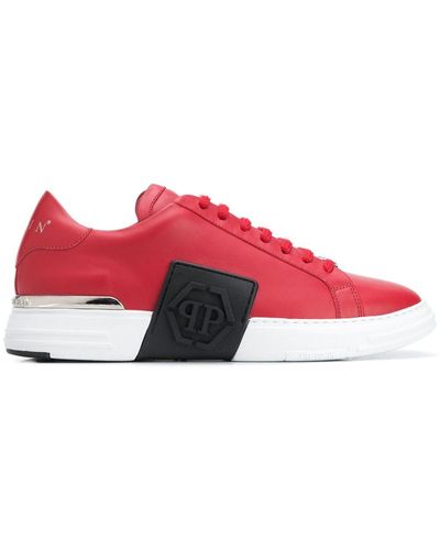 Philipp Plein Phantom Kick$ Low-top Sneakers - Red