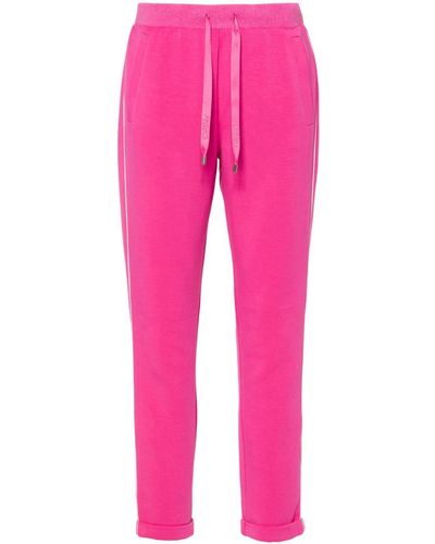 Liu Jo Crystal-embellished Logo Track Trousers - Pink