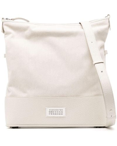 Maison Margiela 5ac Cotton-blend Shoulder Bag - Natural