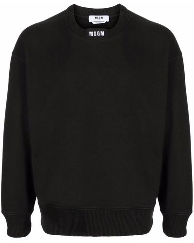 MSGM ロゴ スウェットシャツ - ブラック