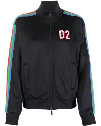 DSquared² ディースクエアード ジップアップ スウェットシャツ - ブラック