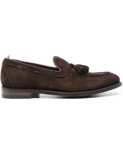 Officine Creative Slip-on Suede Loafers - Brown