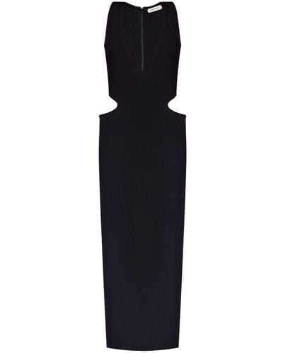 The Mannei Dauphine Cut-out Maxi Dress - Blue