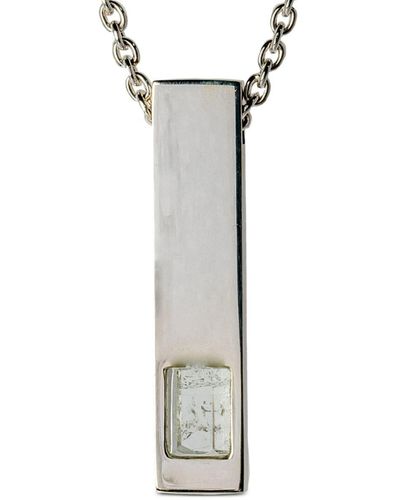Parts Of 4 Amulet Cuboid Necklace - White