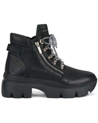 Giuseppe Zanotti Chunky Sole Lace-up Boots - Black