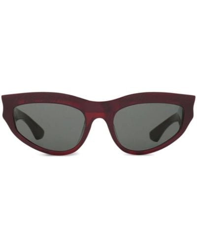Burberry Logo-plaque Cat-eye Sunglasses - Brown
