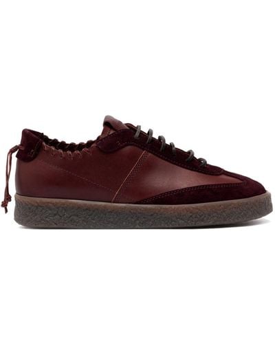 Buttero Panelled Lace-up Sneakers - Brown