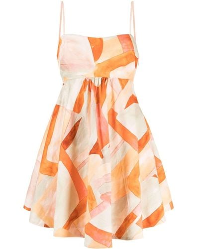 Acler Mini-jurk Met Print - Oranje
