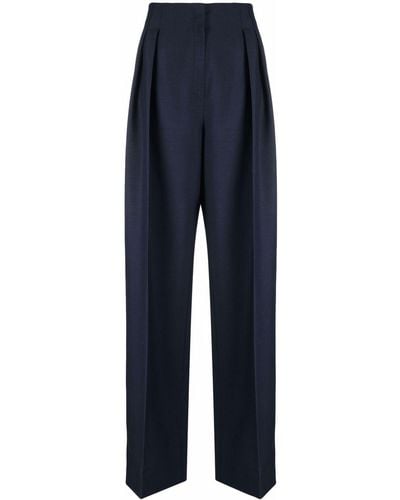 Fendi High-waist Darted Pants - Blue