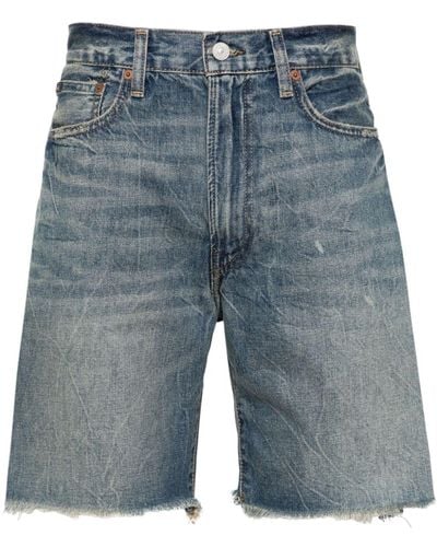Polo Ralph Lauren Jeans-Shorts im Distressed-Look - Blau