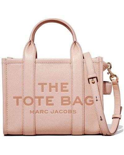 Marc Jacobs Bolso The Leather Tote pequeño - Rosa