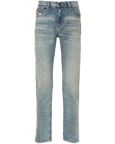 DIESEL Halbhohe 2019 D-Strukt 09h50 Slim-Fit-Jeans - Blau