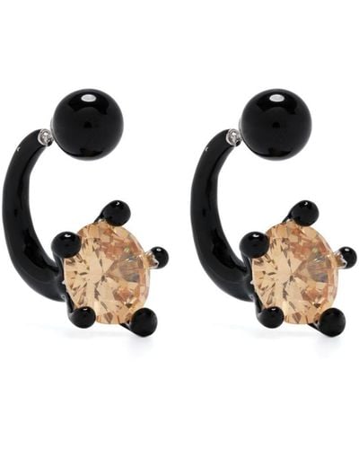 Panconesi Lido Piercing Earrings - Black