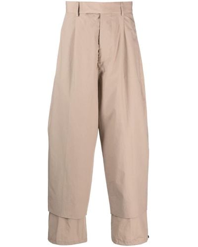 Craig Green Tailored Cropped Trousers - Natural