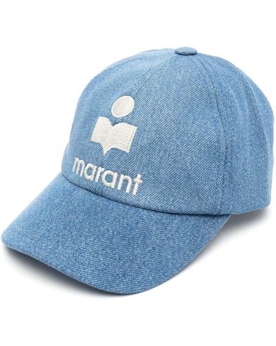 Isabel Marant ロゴ デニムキャップ - ブルー