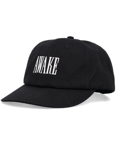 AWAKE NY Logo-embroidered Baseball Cap - ブラック