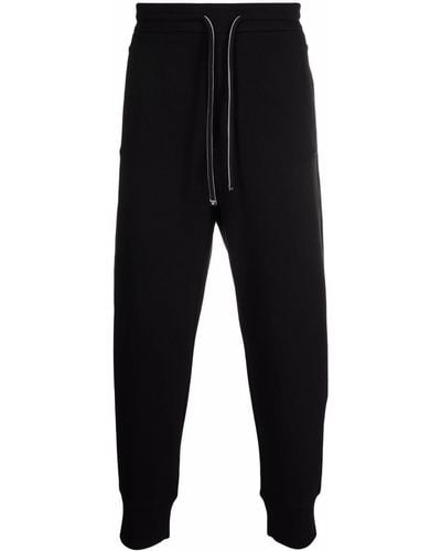 Emporio Armani Pantalones de chándal con cordones - Negro