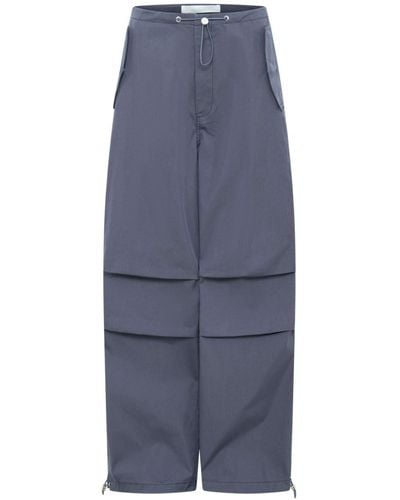 Dion Lee toggle-fastening Wide-leg Trousers - Blue